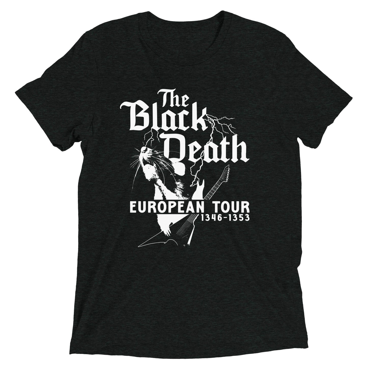 The Black Death European Tour Men's Tri-Blend Tee