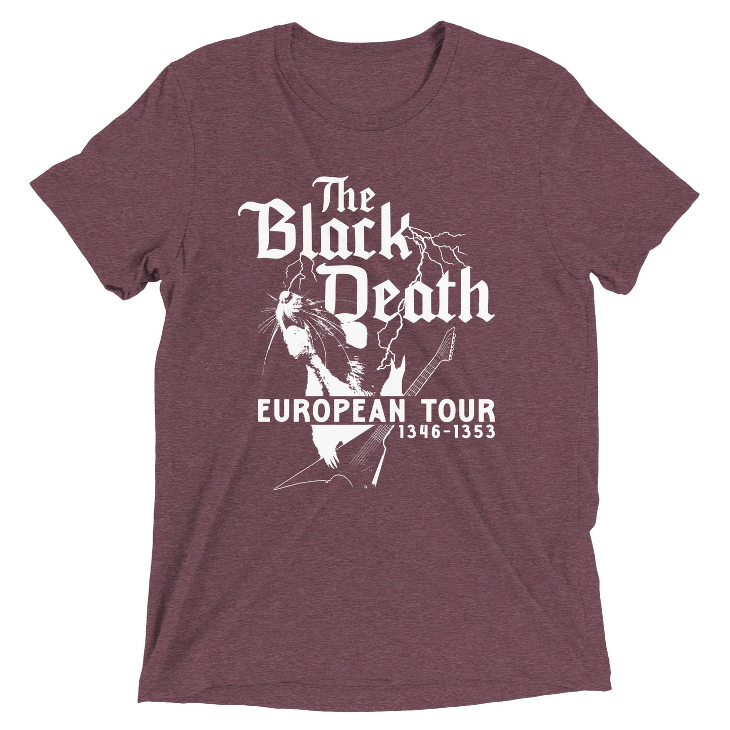 The Black Death European Tour Men's Tri-Blend Tee