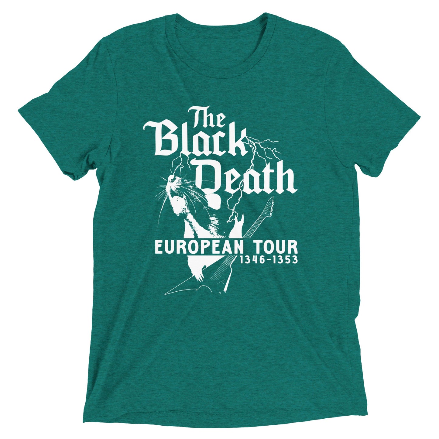 The Black Death European Tour Men's Tri-Blend Tee