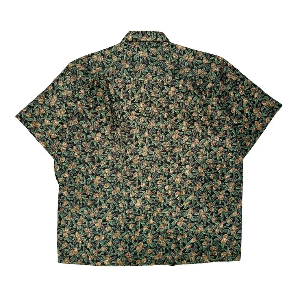 Canoe Christmas Hawaiian Shirt - Large Multicoloured Cotton