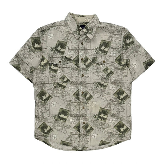 Basic Editions Hawaiian Shirt - Medium Multicoloured Cotton