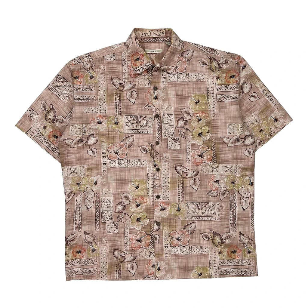 Campia Moda Floral Hawaiian Shirt - Large Multicoloured Cotton