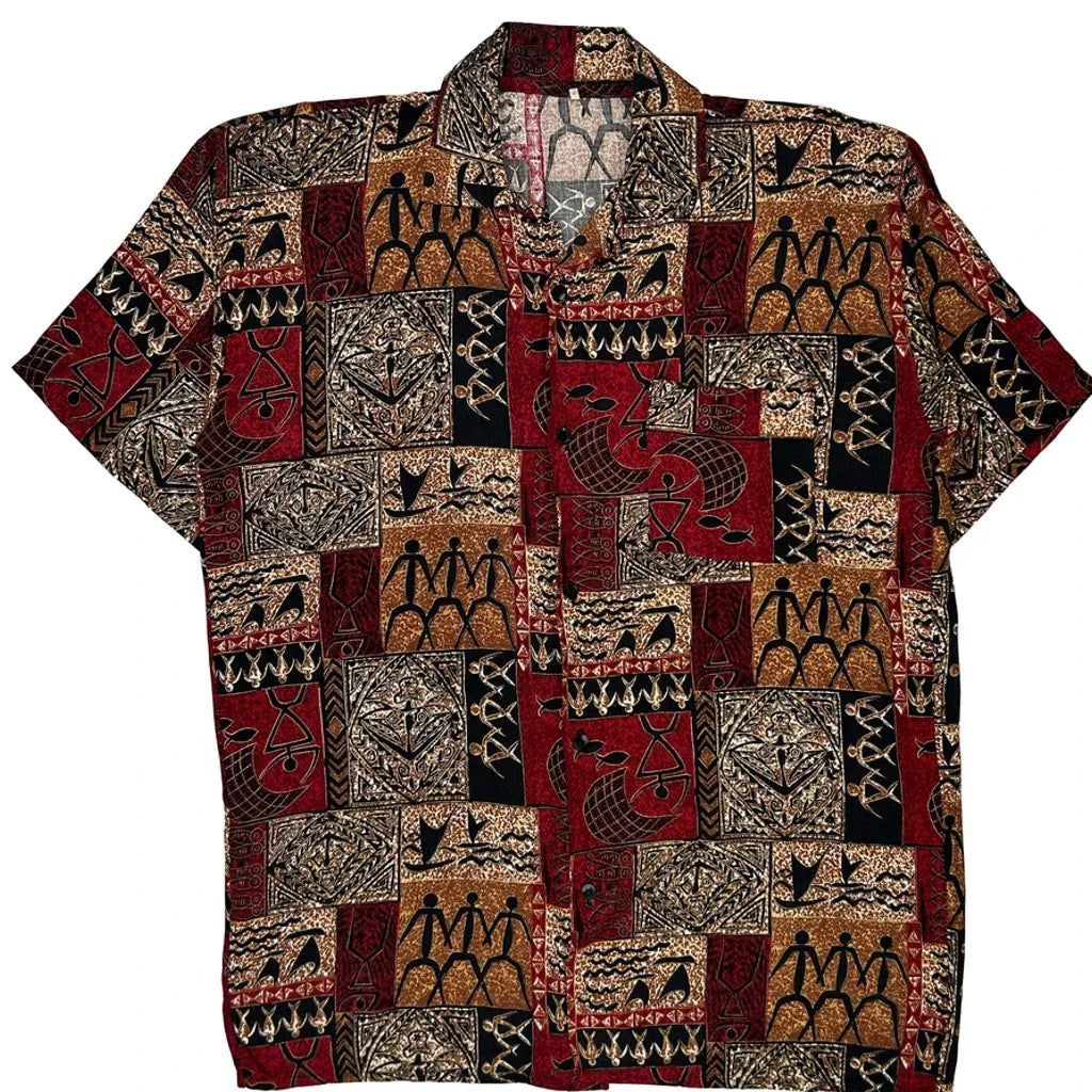 Unbranded Hawaiian Shirt - XL Multicoloured Cotton