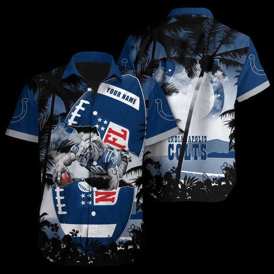 Indianapolis Colts Hawaiian Shirt Island Breeze Design 476415