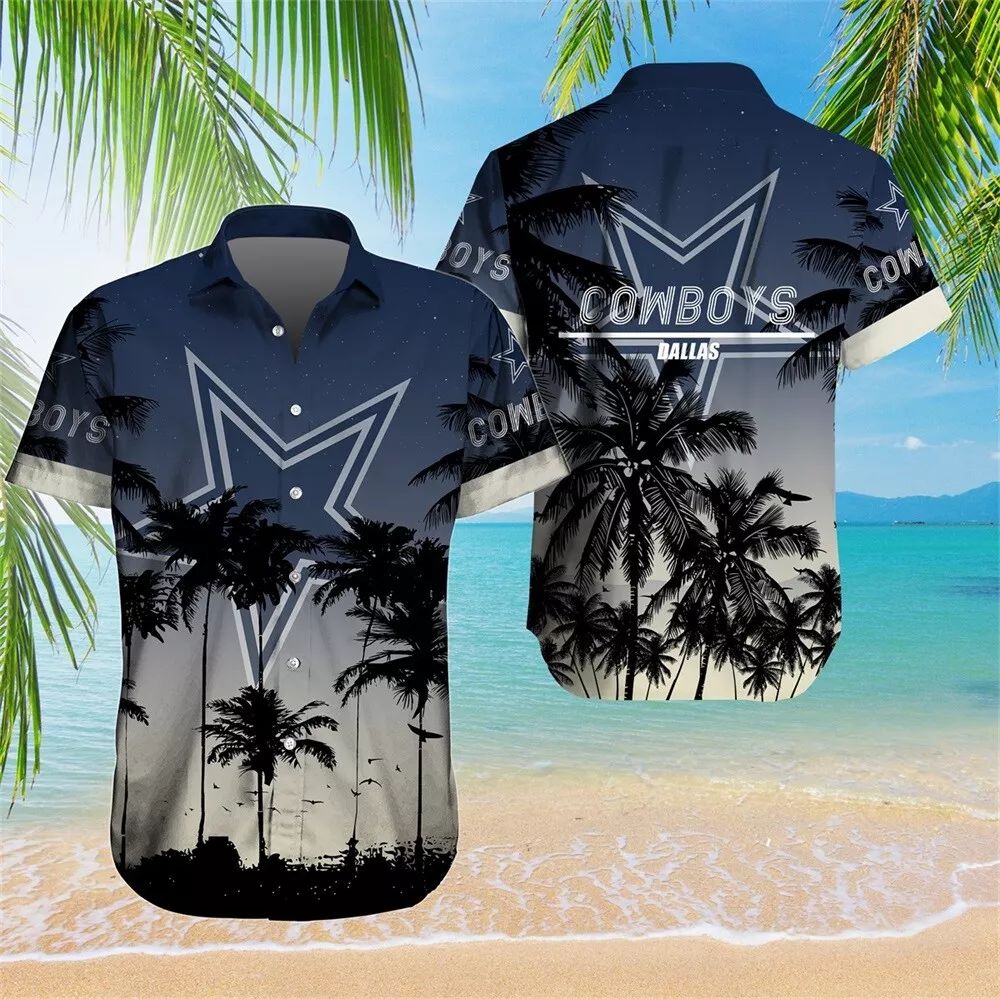 Dallas Cowboys Hawaiian Shirt Sunset Paradise Design 993427