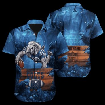 Indianapolis Colts Victory Wave Hawaiian Shirt