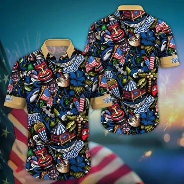Kansas City Royals Tiki Carnival Hawaiian Shirt
