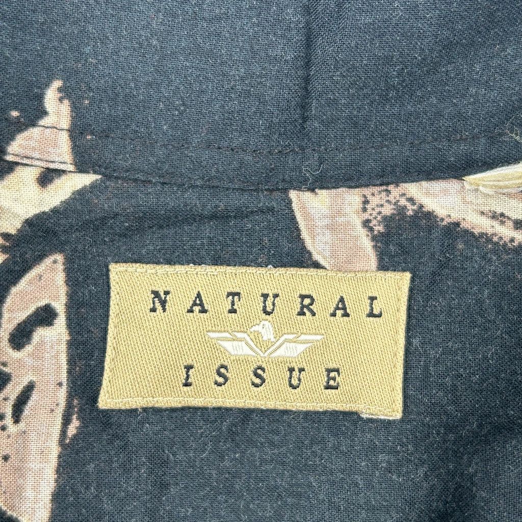Natural Issue Hawaiian Shirt - 2XL Black Cotton