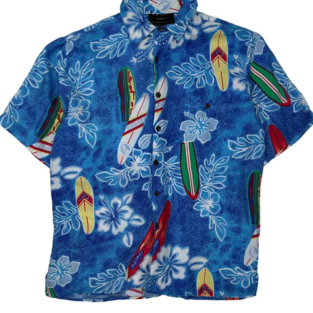 Silk Traders Floral Hawaiian Shirt - Small Multicoloured Silk