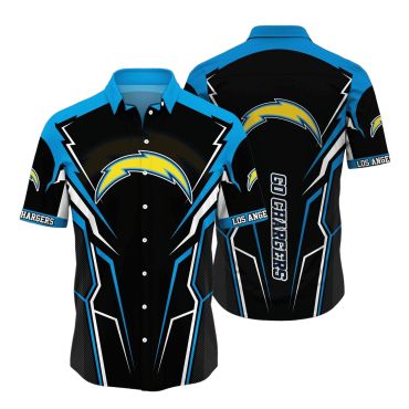 Los Angeles Chargers Electric Surge Hawaiian Shirt