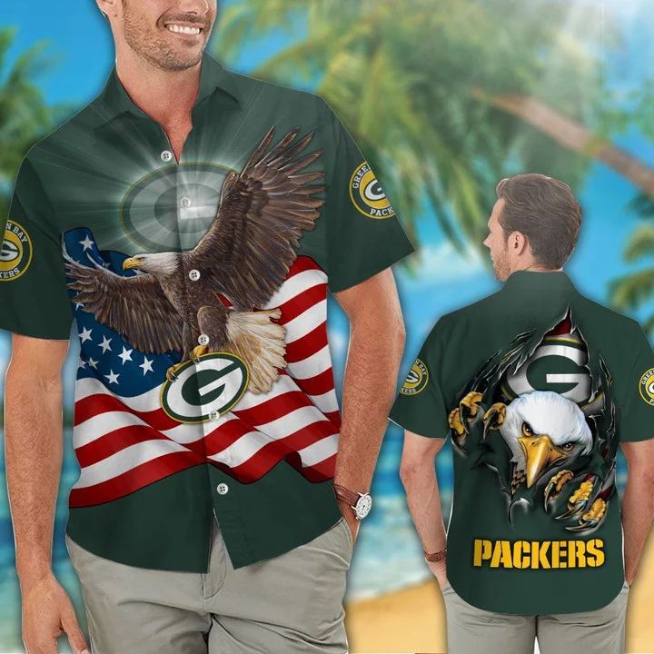 Green Bay Packers Hawaiian Shirt Eagle Pride Design 898336