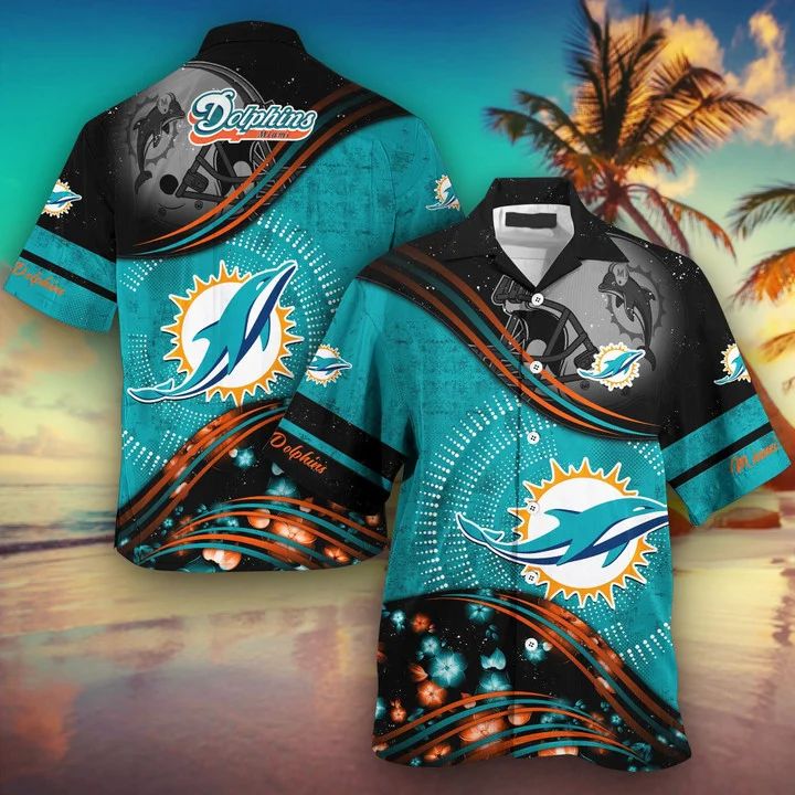 Miami Dolphins Hawaiian Shirt Ocean Wave Spirit Design 337901