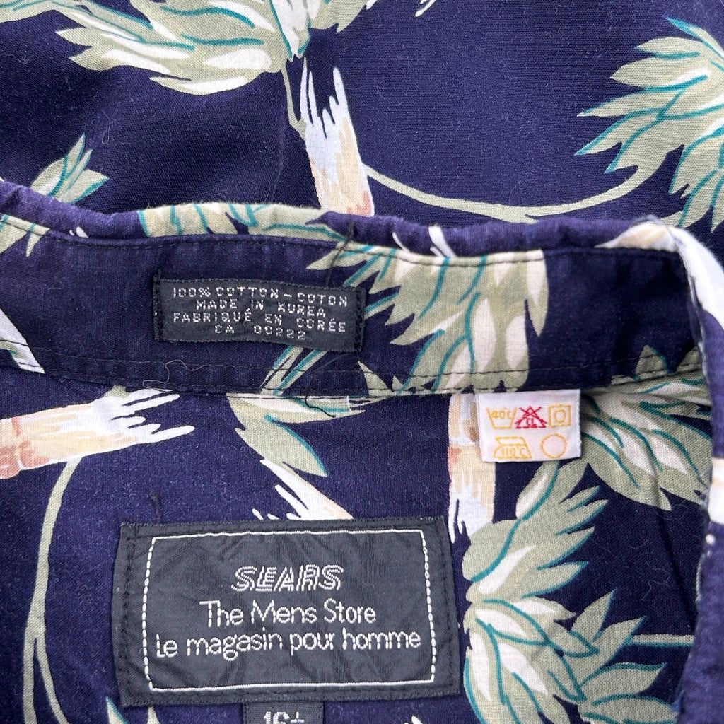 Sears Floral Hawaiian Shirt - Large Multicoloured Cotton