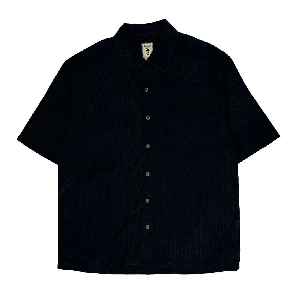 Jamaica Jaxx Hawaiian Shirt - Medium Black Silk