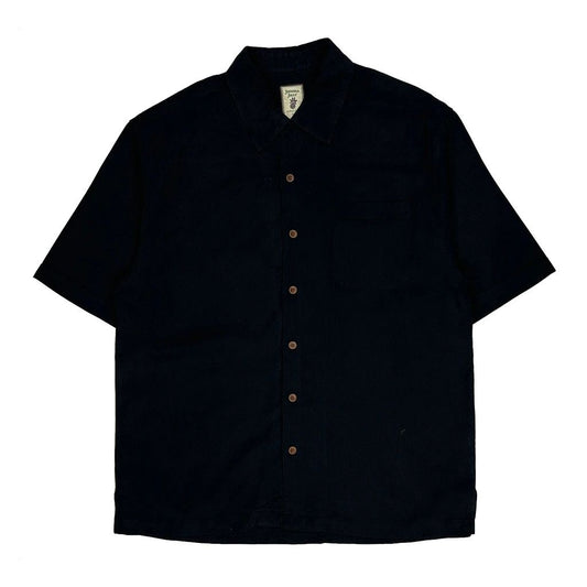 Jamaica Jaxx Hawaiian Shirt - Medium Black Silk