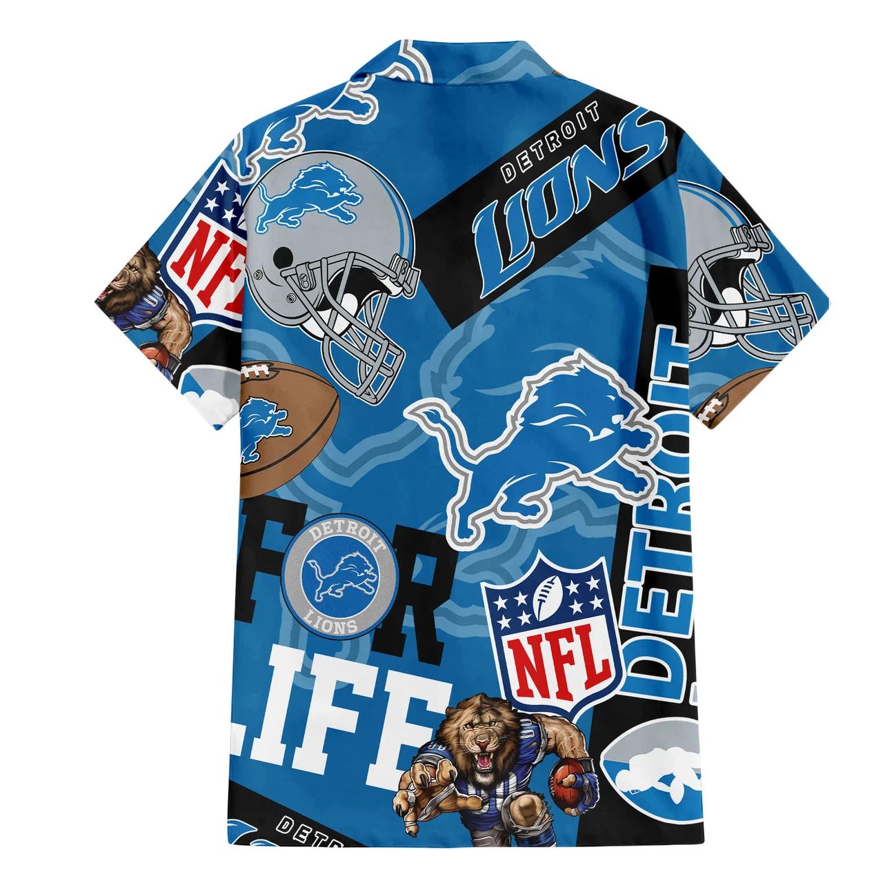 Detroit Lions Hawaiian Shirt For Life 697094