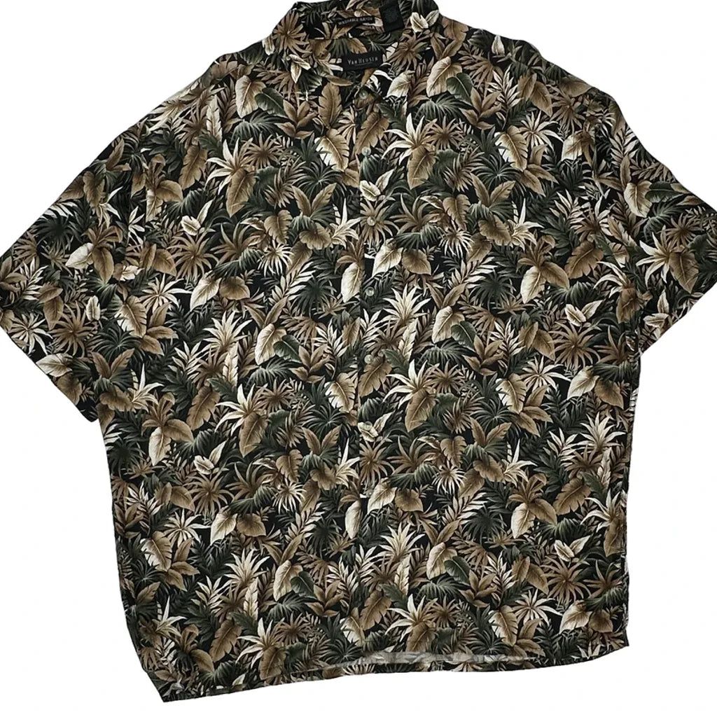Van Heusen Floral Hawaiian Shirt - 2XL Multicoloured Viscose