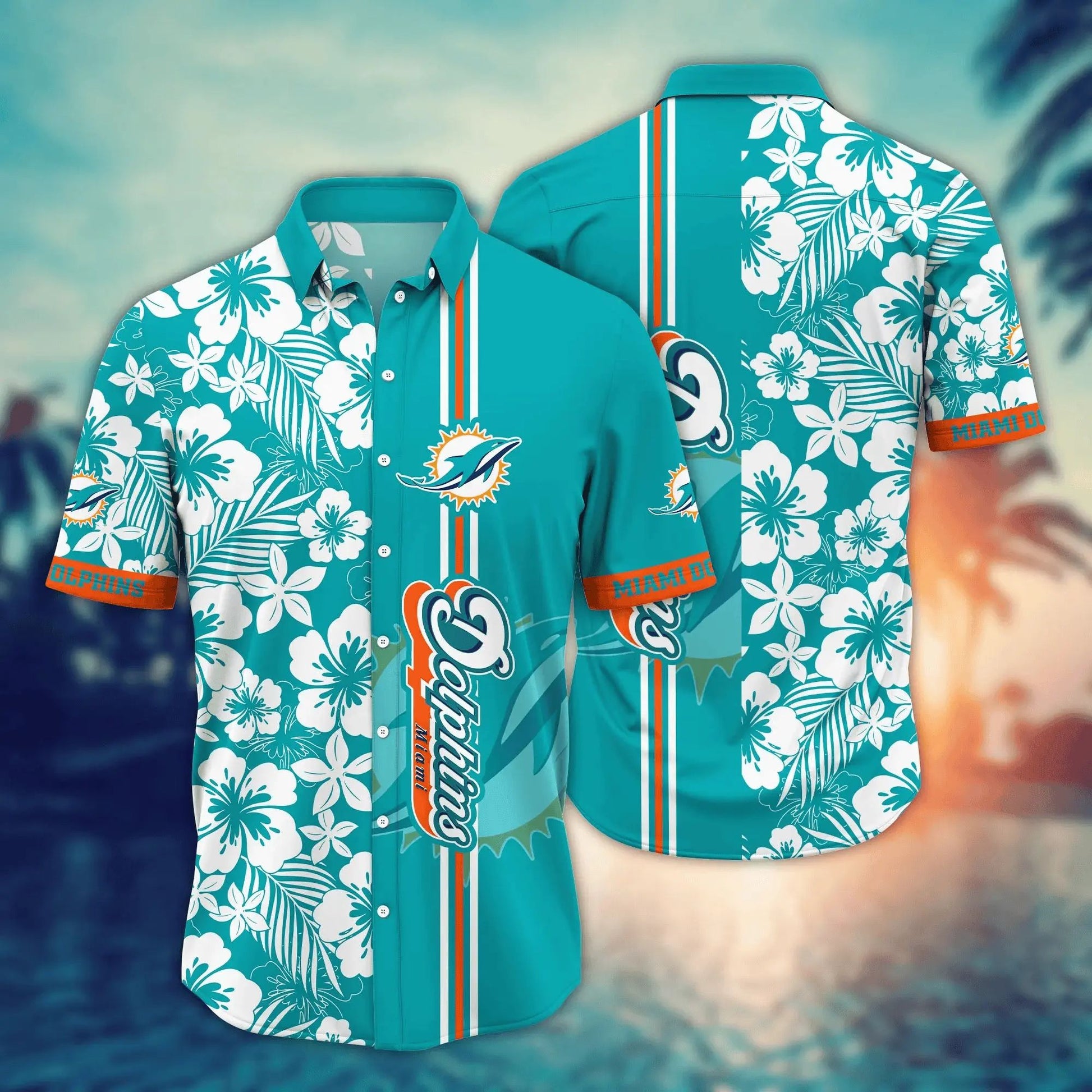 Miami Dolphins Hawaiian Shirt Hibiscus Dreams 383446