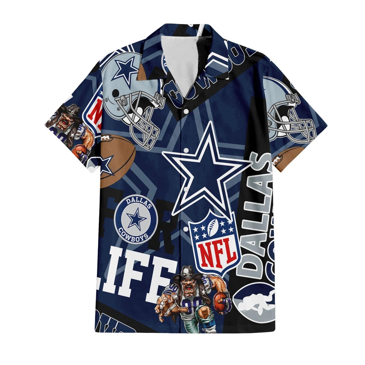 Dallas Cowboys Hawaiian Shirt For Life 198175