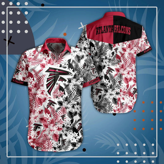 Atlanta Falcons Hawaiian Shirt Tropical Elegance Design by