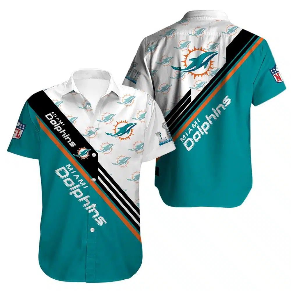 Miami Dolphins Hawaiian Shirt Championship Stripe Design 116078