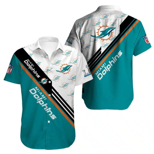 Miami Dolphins Hawaiian Shirt Championship Stripe Design 116078
