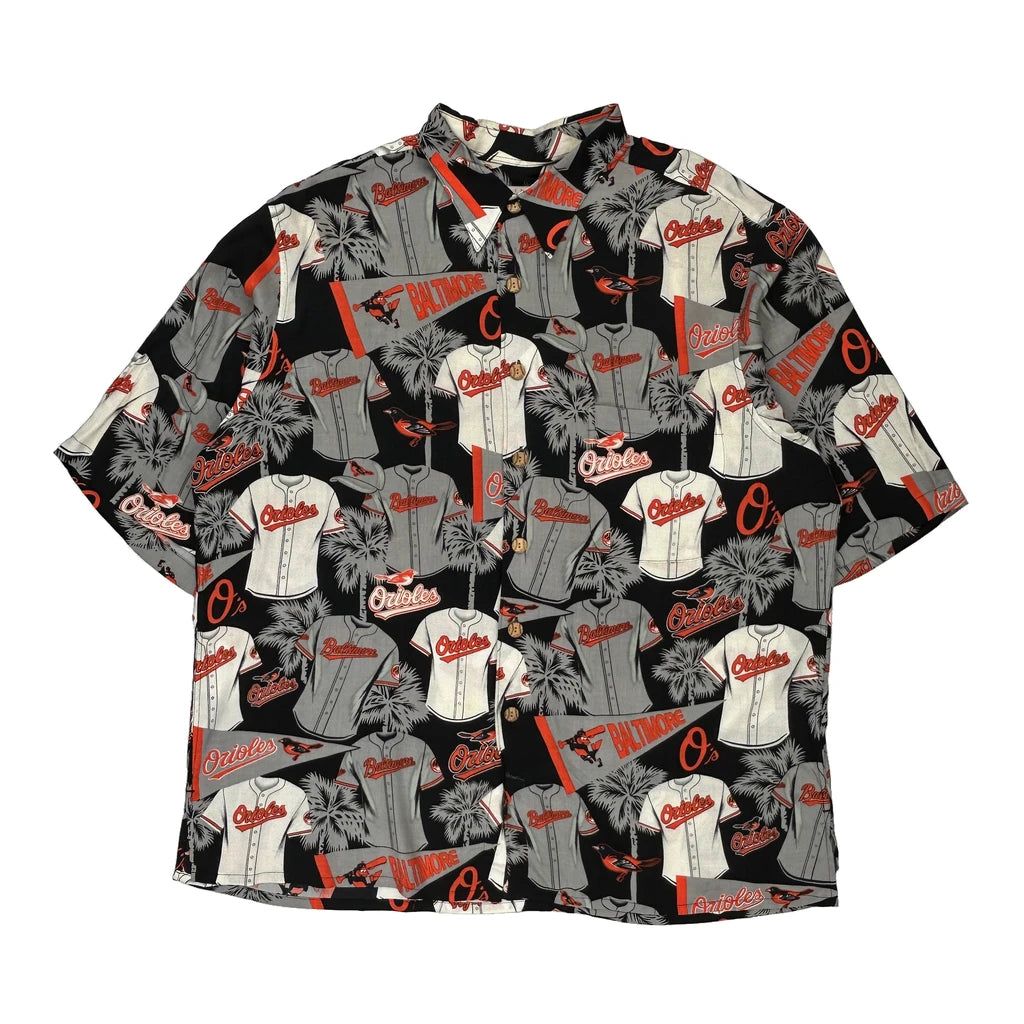 Baltimore Orioles Reyn Spooner Graphic Hawaiian Shirt - XL Multicoloured Viscose