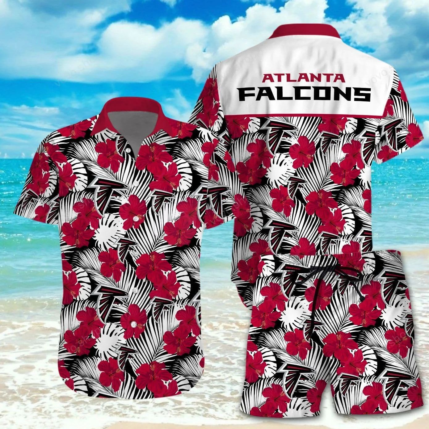 Atlanta Falcons Hawaiian Shirt Tropical Paradise Design 178786