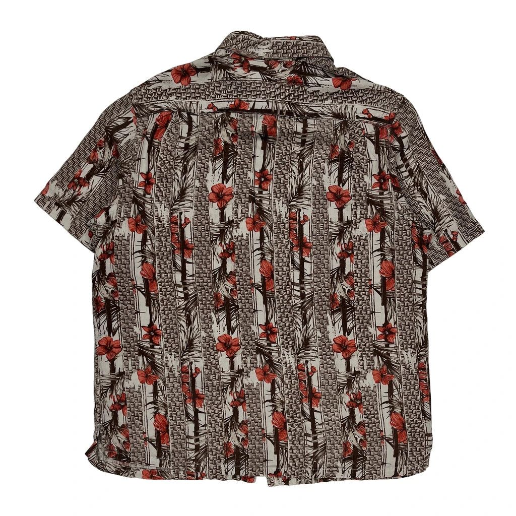 Tasso Elba Floral Hawaiian Shirt - XL Multicoloured Silk Blend