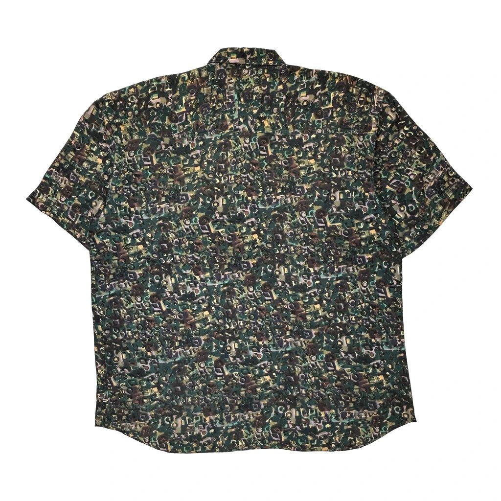 Robert Stock Hawaiian Shirt - Large Multicoloured Viscose