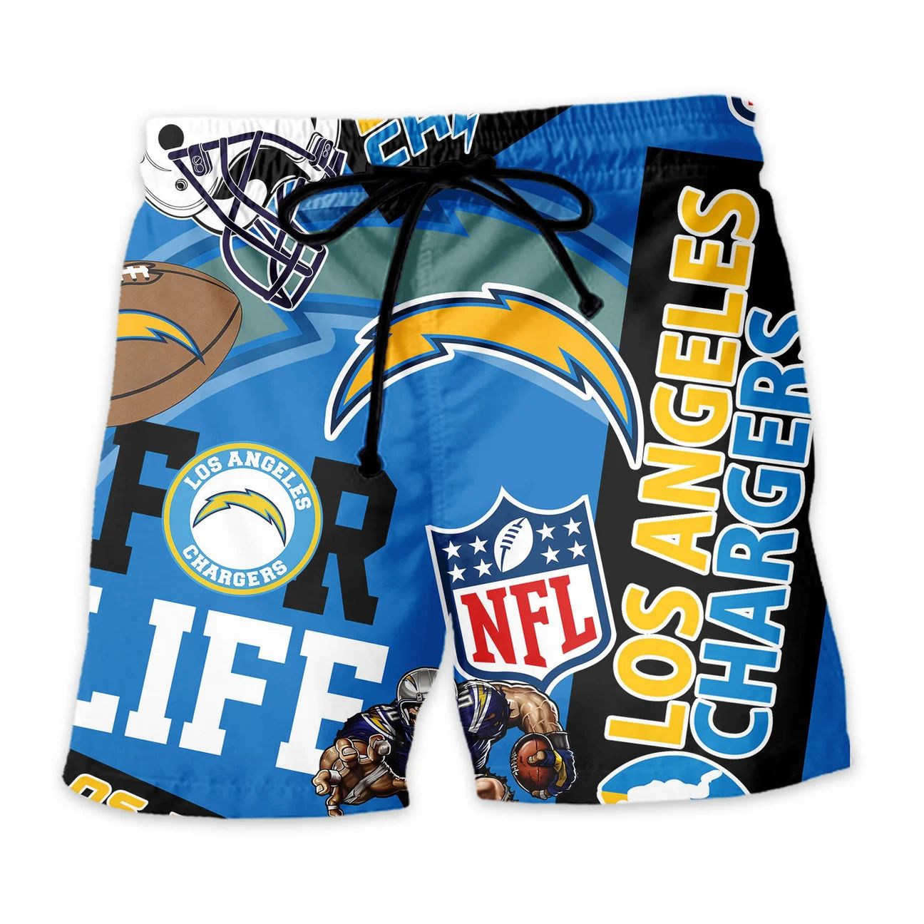 Los Angeles Chargers Hawaiian Shirt For Life 996721