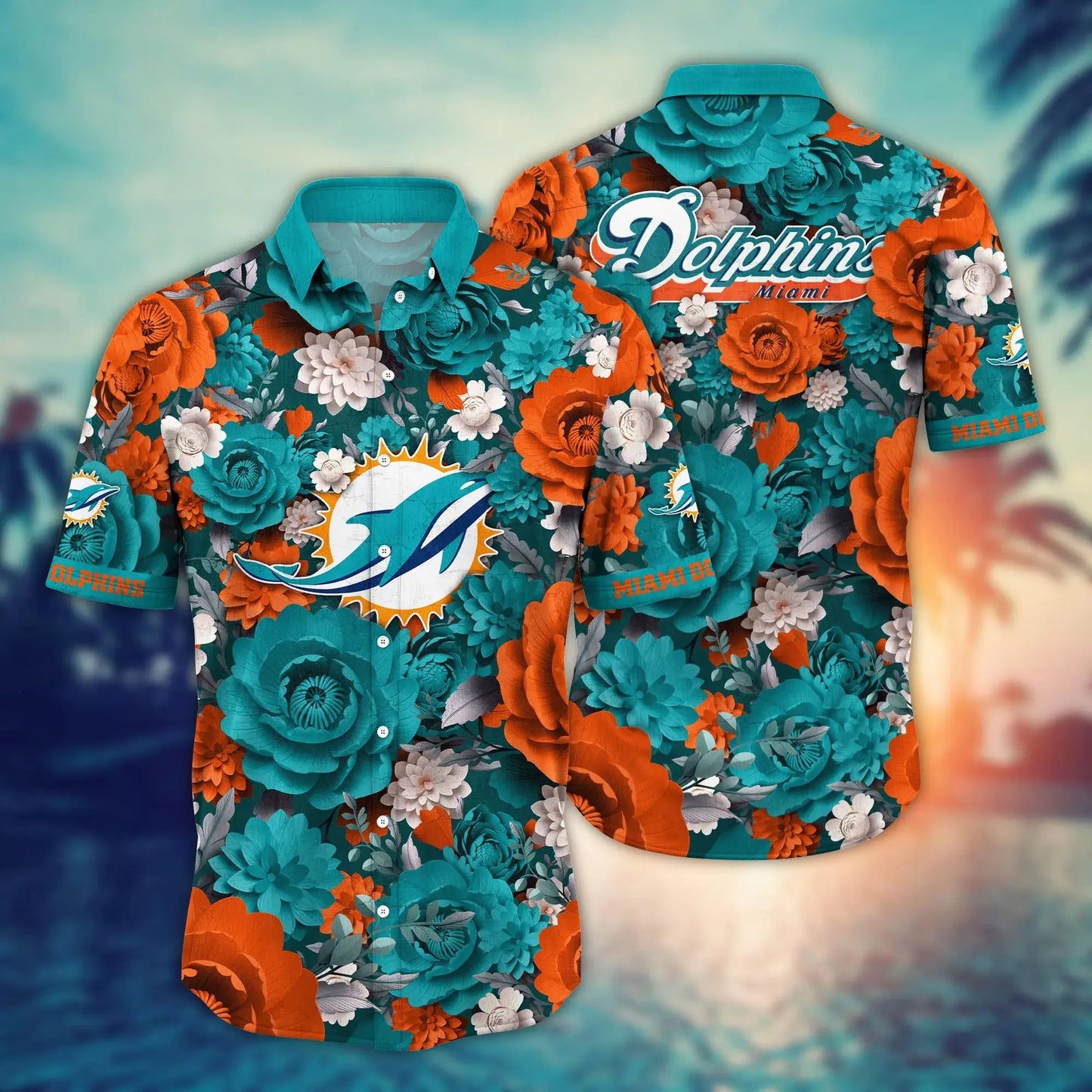 Miami Dolphins Hawaiian Shirt Blooming Victory Design 572827