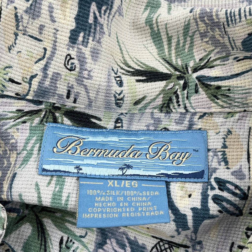 Bermuda Bay Hawaiian Shirt - XL Multicoloured Silk