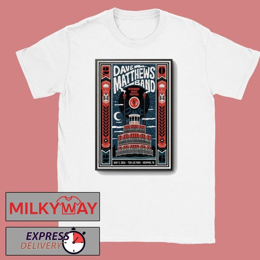 Dave Matthews Band May 3 2026 Tom Lee Park, Memphis TN Poster shirt
