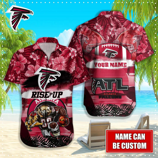 Atlanta Falcons Tropical Hawaiian Shirt Rise Up 105692