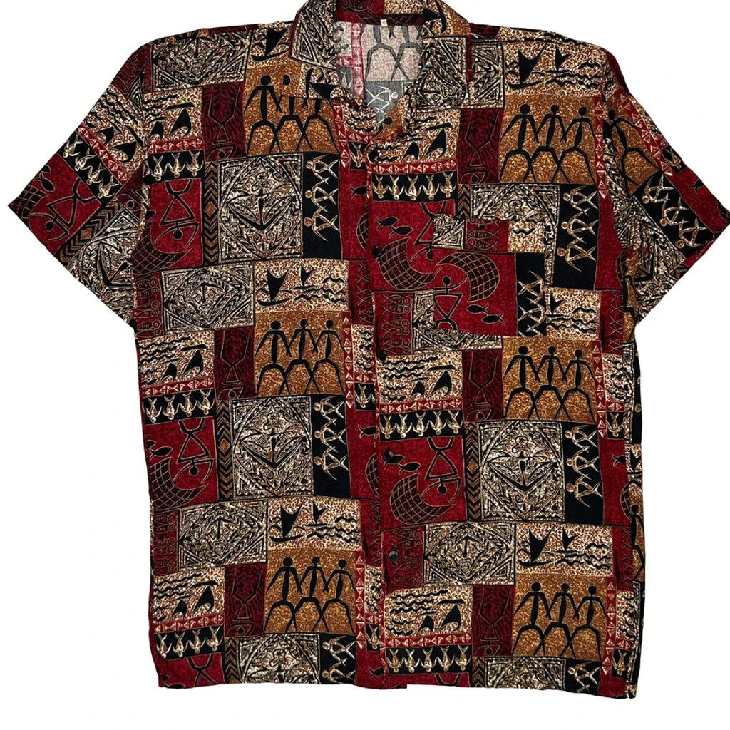Unbranded Hawaiian Shirt - XL Multicoloured Cotton
