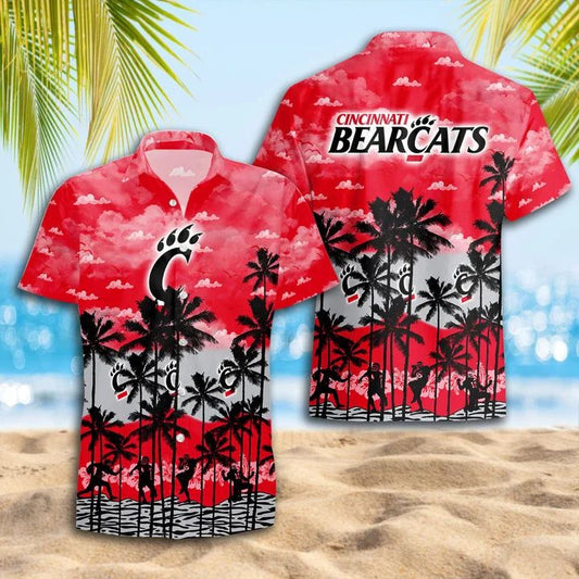 Cincinnati Bearcats Hawaiian Shirt Sunset Palms Design 193209