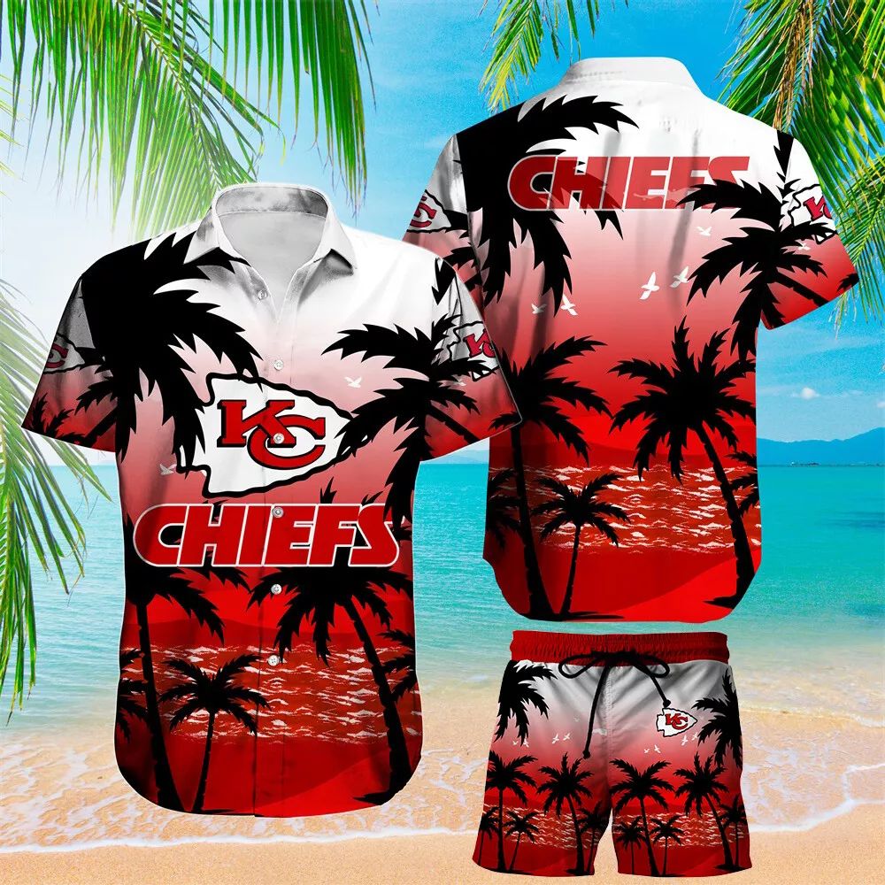 Kansas City Chiefs Hawaiian Shirt Beachside Palm Design 972779