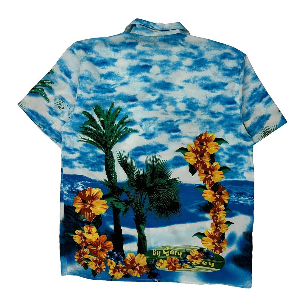 Malibu Unbranded Graphic Hawaiian Shirt - XL Multicoloured Polyester