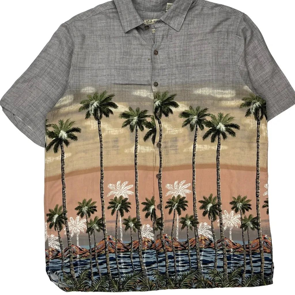 Batik Bay Graphic Hawaiian Shirt - XL Multicoloured Viscose