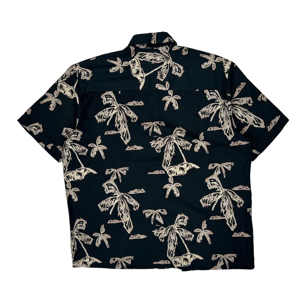 Natural Issue Hawaiian Shirt - 2XL Black Cotton