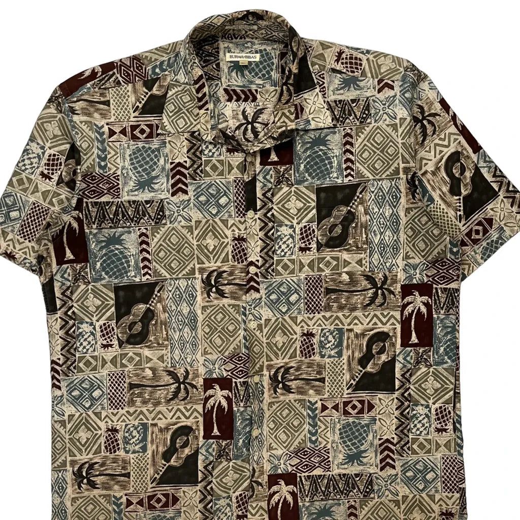 Burma Bibas Hawaiian Shirt - XL Multicoloured Cotton