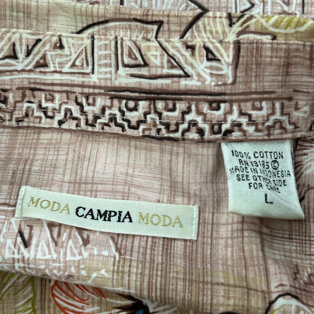 Campia Moda Floral Hawaiian Shirt - Large Multicoloured Cotton