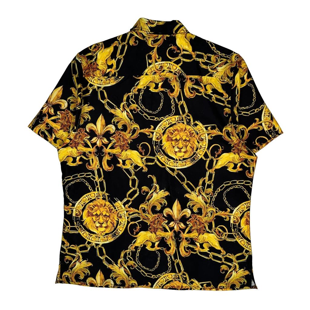 Unbranded Hawaiian Shirt - 2XL Black Polyester Blend