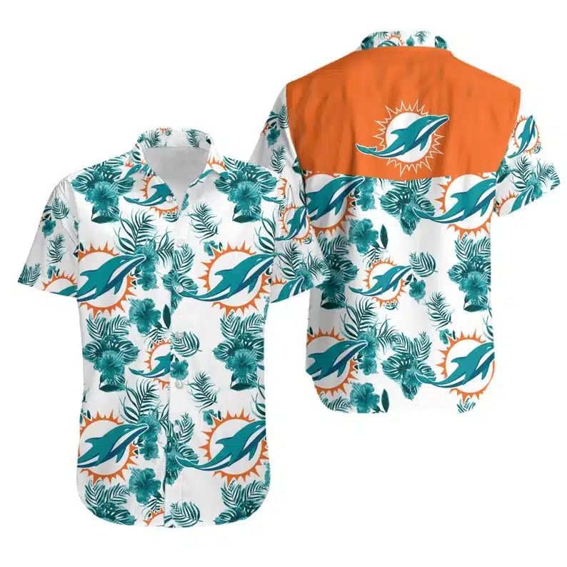 Miami Dolphins Hawaiian Shirt Tropical Icon 332730