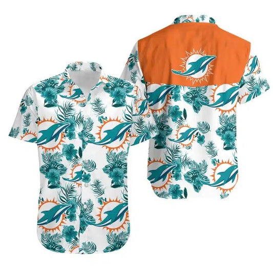 Miami Dolphins Hawaiian Shirt Tropical Icon 332730
