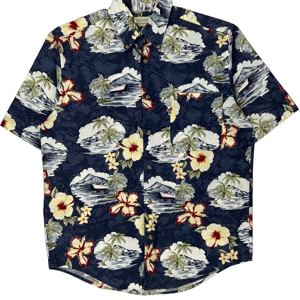 Crossings Floral Hawaiian Shirt - Small Multicoloured Cotton