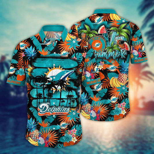 Miami Dolphins Hawaiian Shirt Summer Love Design 823314