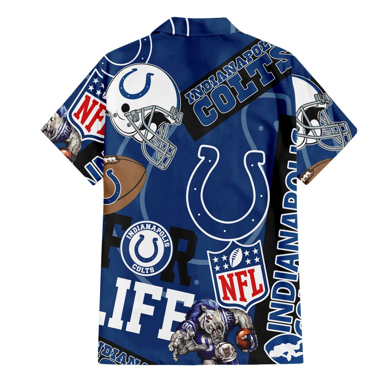 Indianapolis Colts Hawaiian Shirt For Life 758325