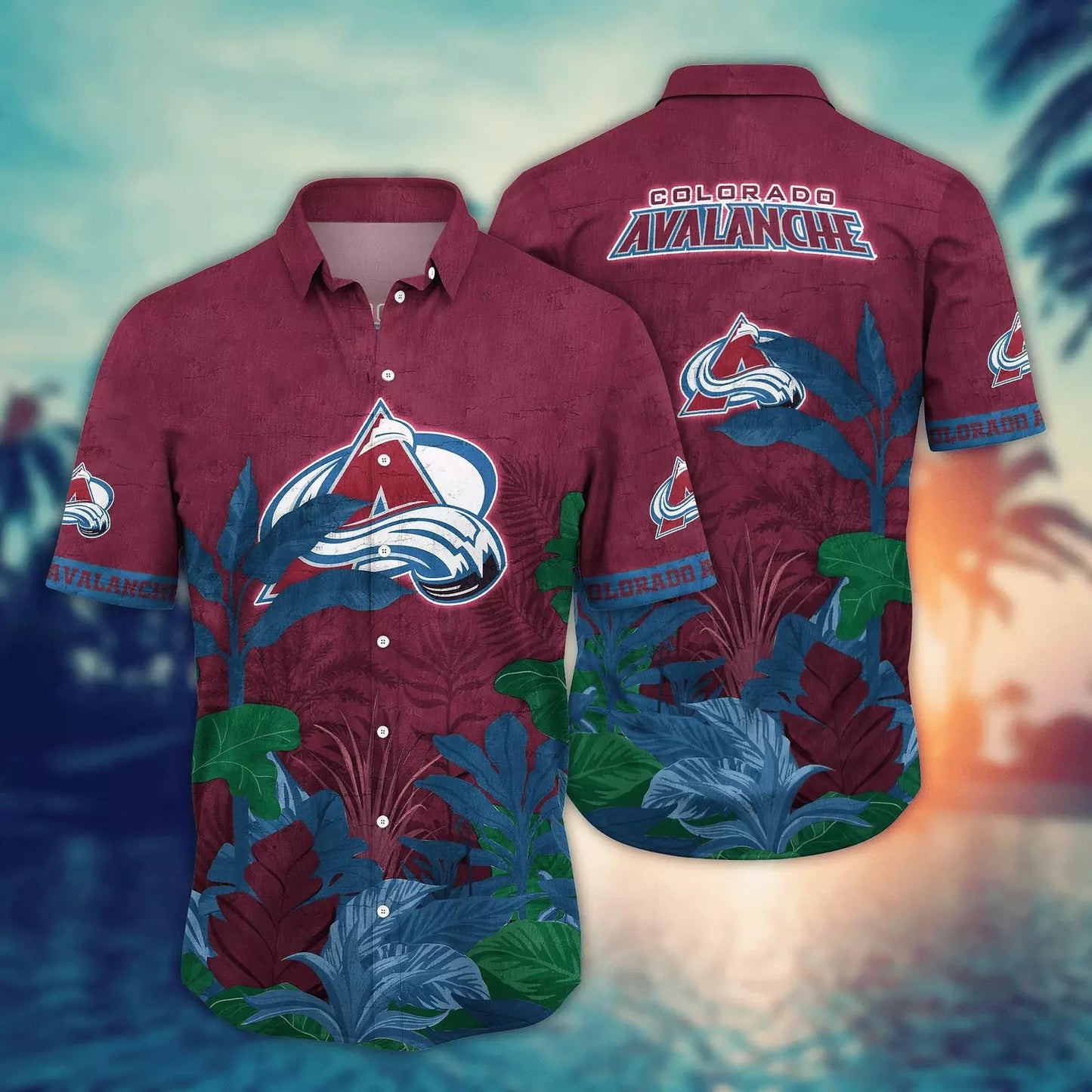 Colorado Avalanche Hawaiian Shirt Jungle Breeze Design by